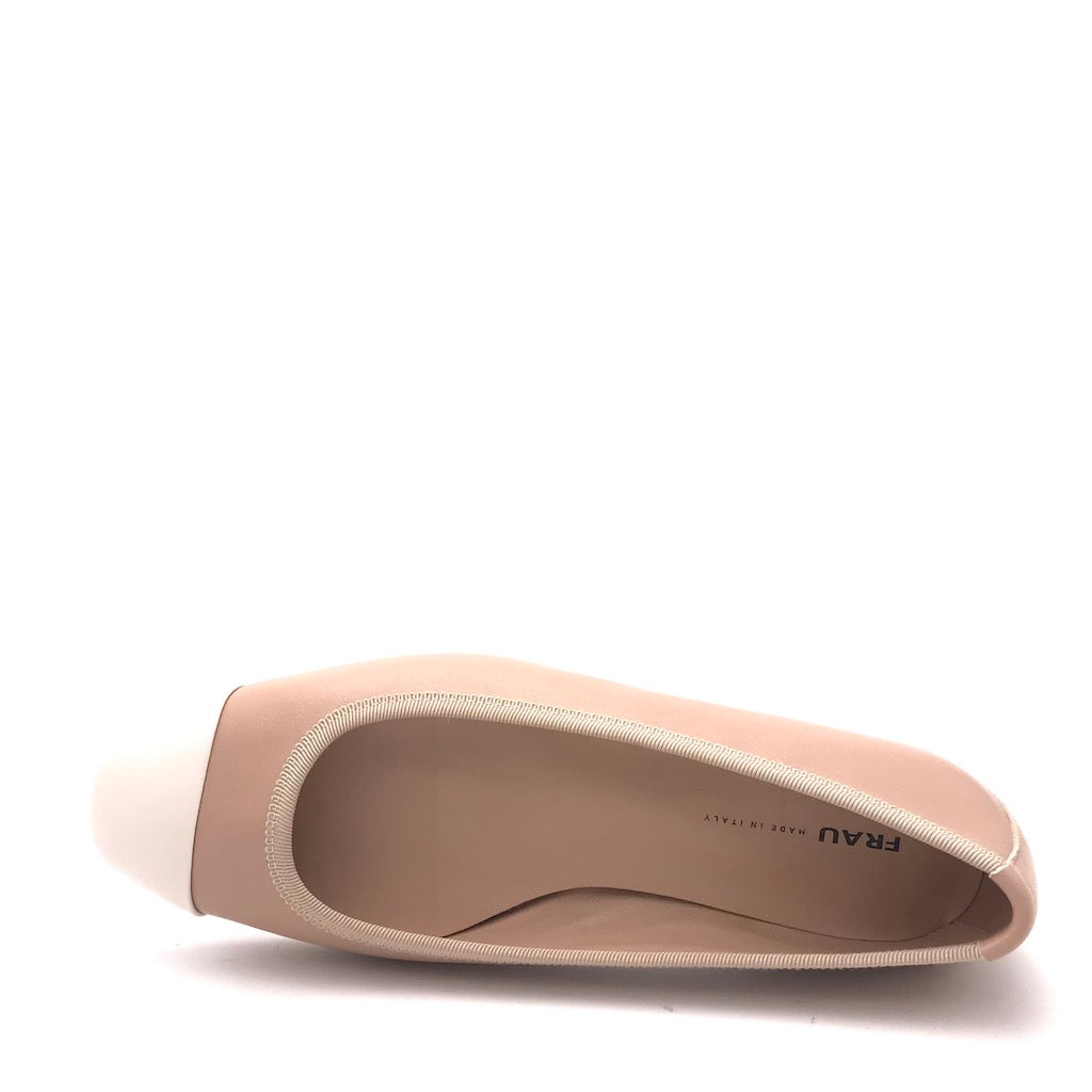 Zulian Calzature Ballerina bi-colore cipria Offerta