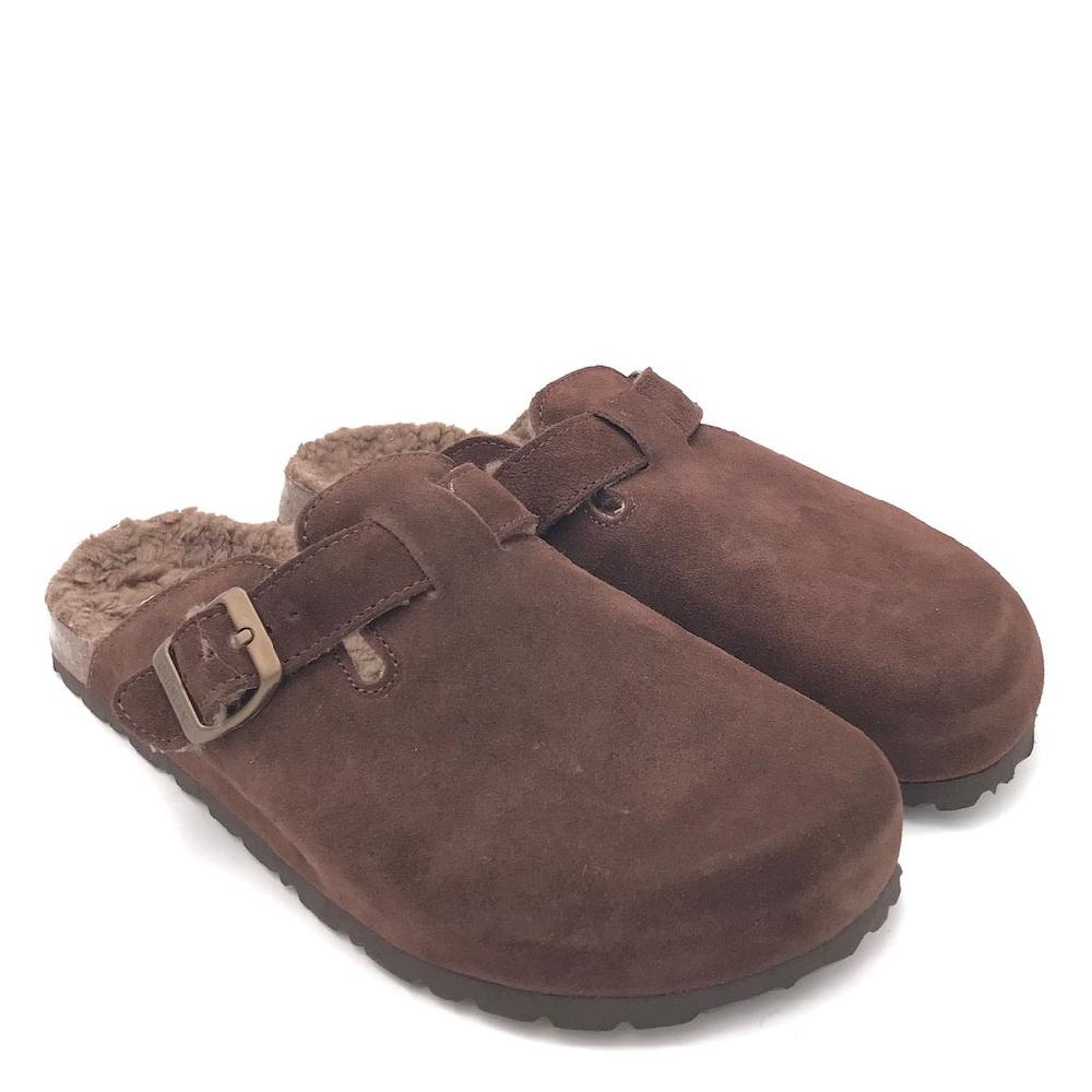 Zulian Calzature Ciabatta Bobo shearling marrone Moda