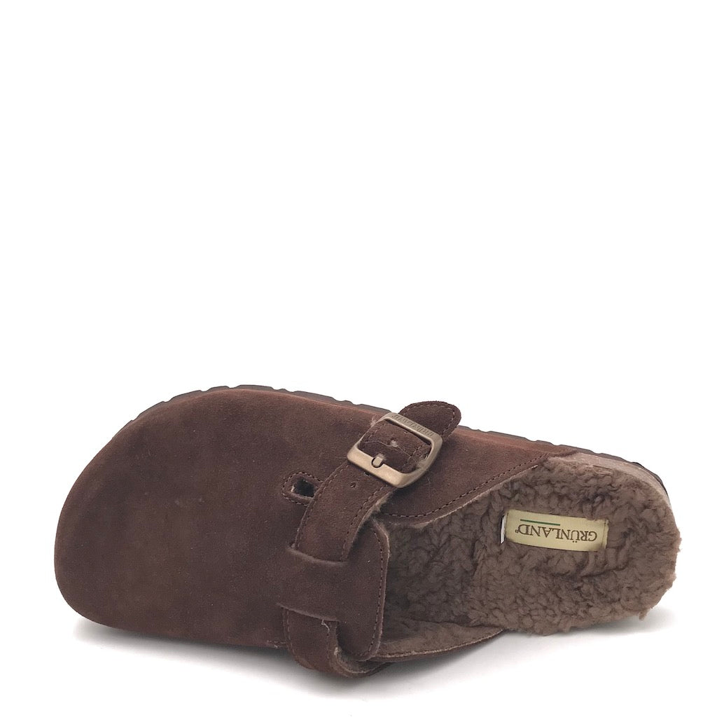 Zulian Calzature Ciabatta Bobo shearling marrone Moda