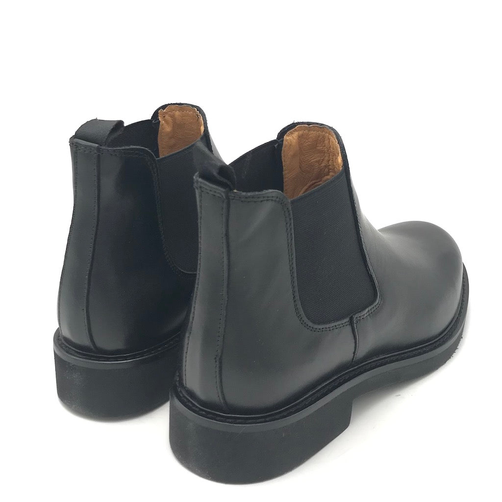 Zulian Calzature Stivaletto beatles in pelle nera Italia