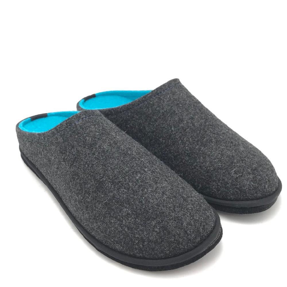 Zulian Calzature Ciabatta Easy bicolor antracite-blu fluo Promozione