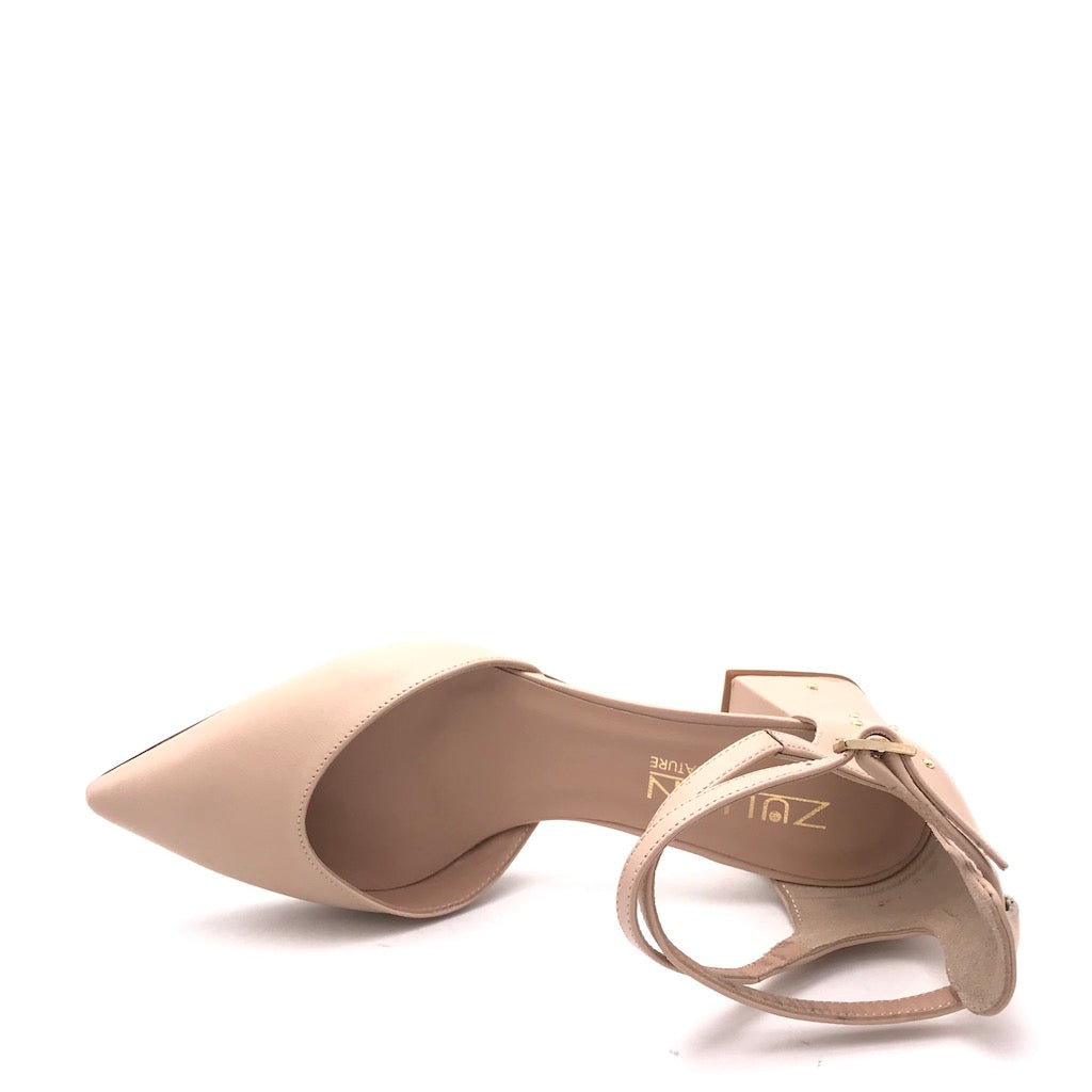 Zulian Calzature Scarpa Lerici nappa talco Prezzo Ridotto