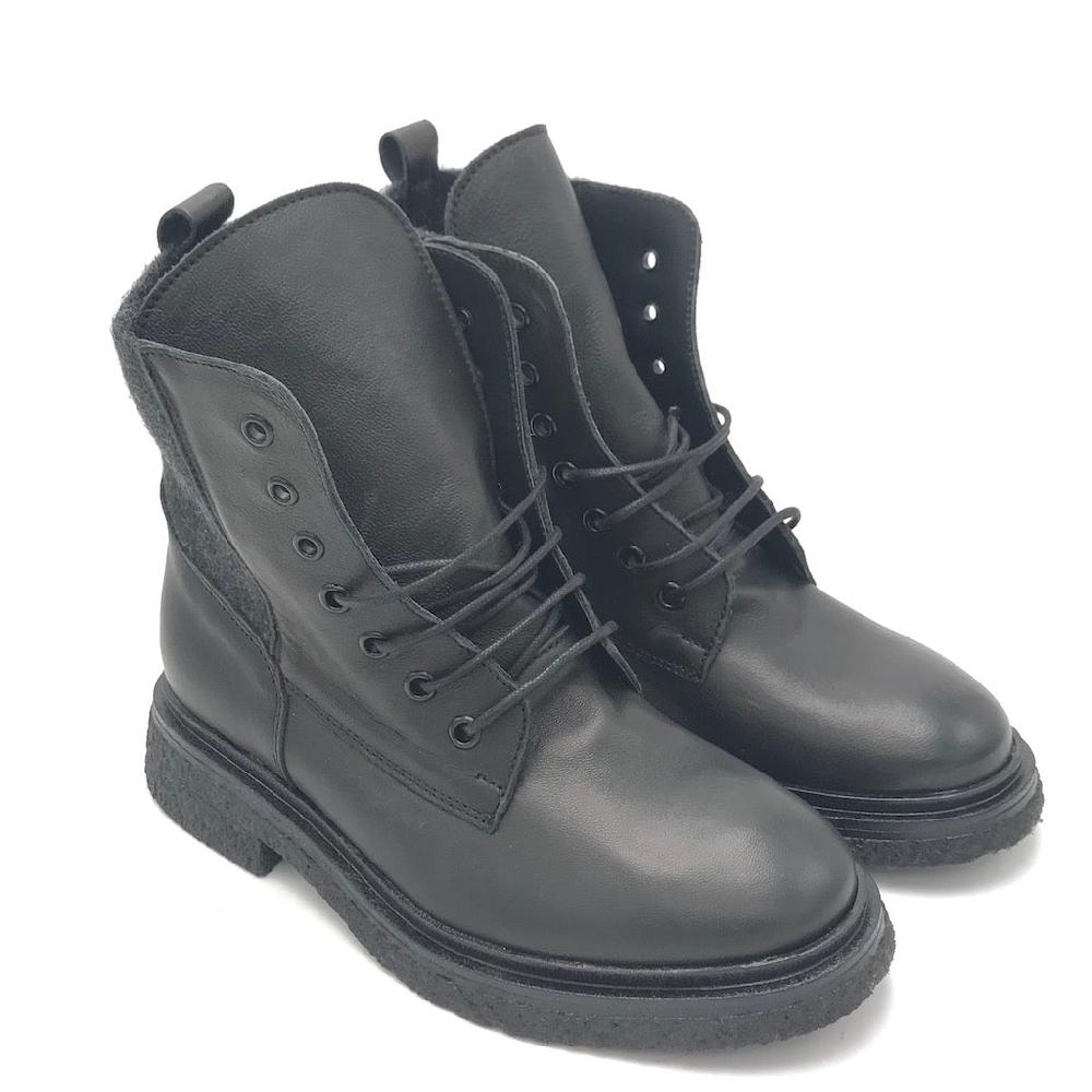 Zulian Calzature Anfibio Kipp in pelle nera Offerte
