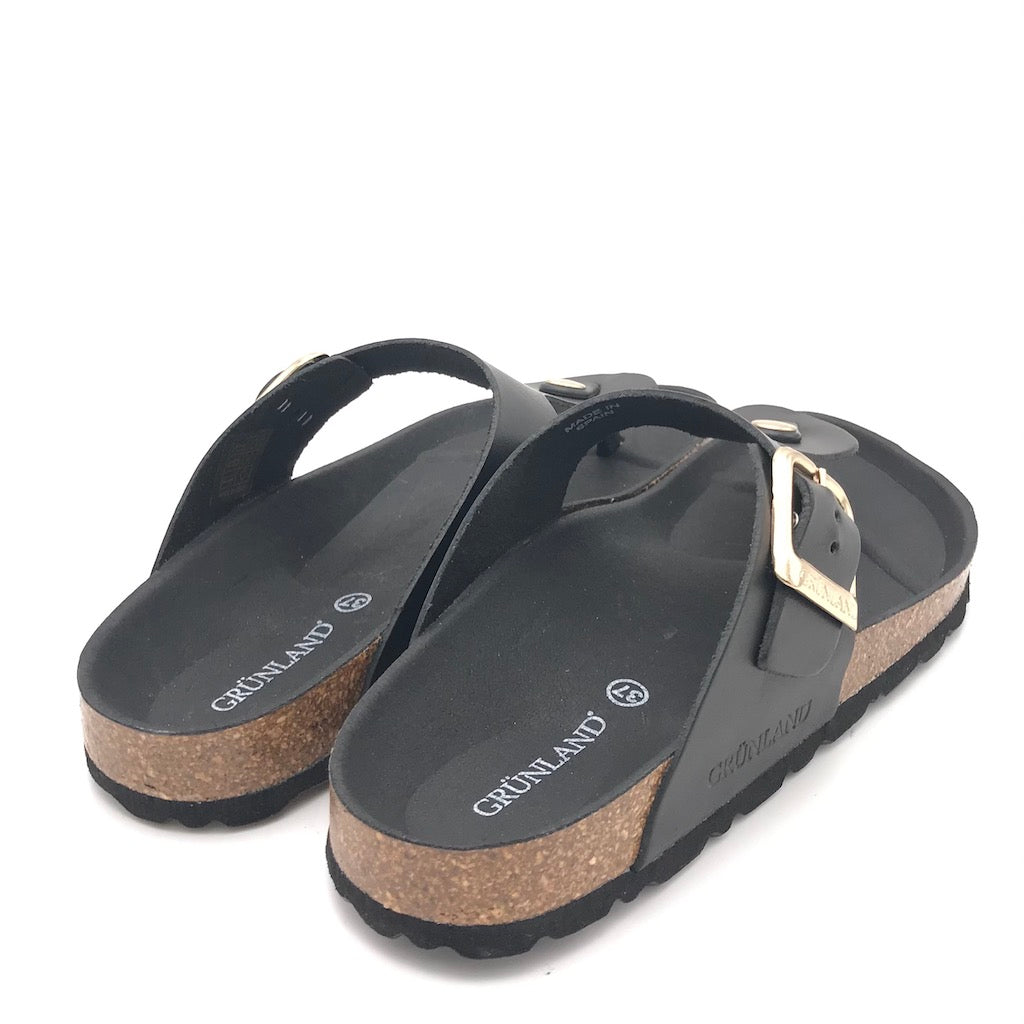 Zulian Calzature Ciabatta Sara infradito pelle nera Negozio