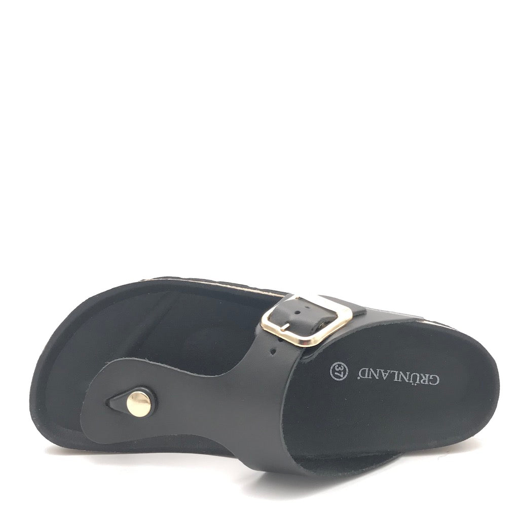 Zulian Calzature Ciabatta Sara infradito pelle nera Negozio