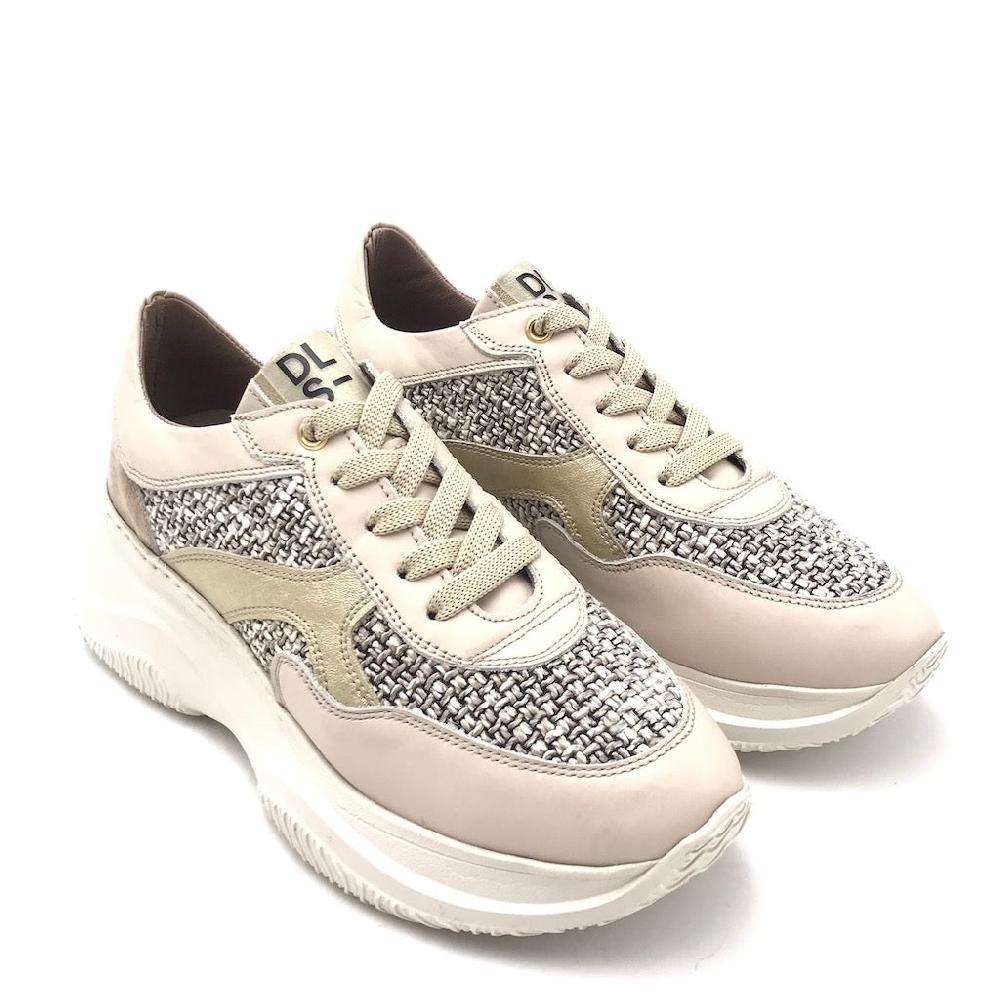 Zulian Calzature Sneakers in pelle latte In Saldo