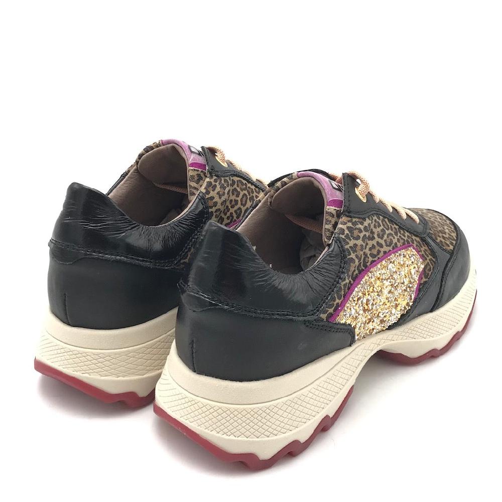 Zulian Calzature Sneakers nera animalier Nuova