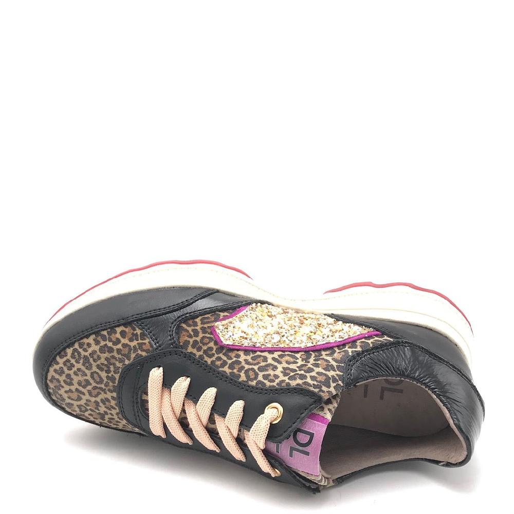 Zulian Calzature Sneakers nera animalier Nuova