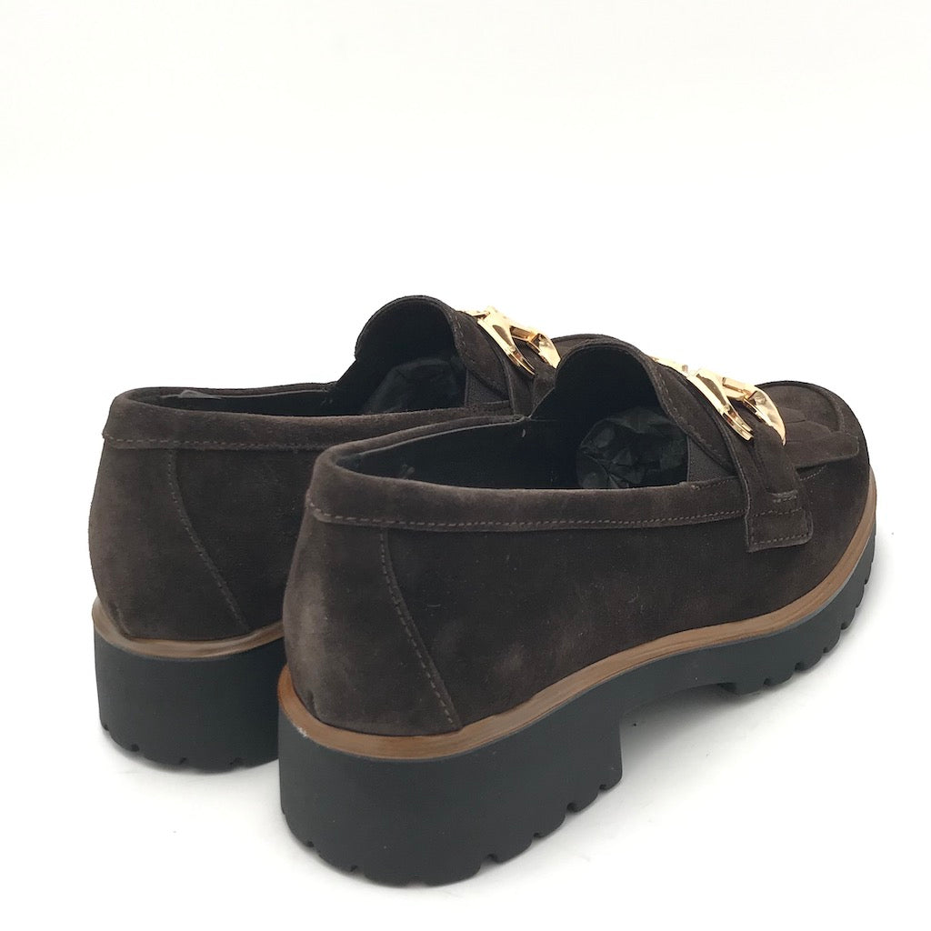 Zulian Calzature Mocassino in camoscio marrone Italia