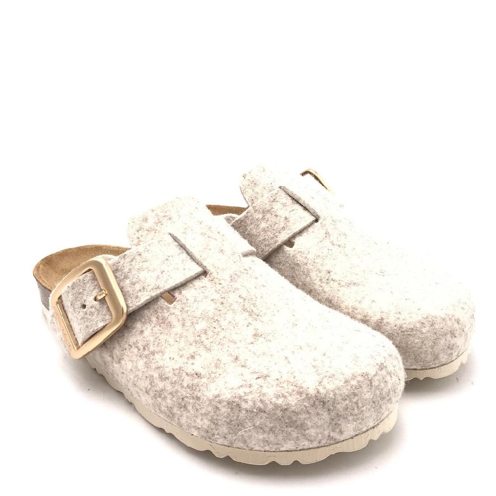 Zulian Calzature Ciabatta Sara in lana cotta marmo Nuovo
