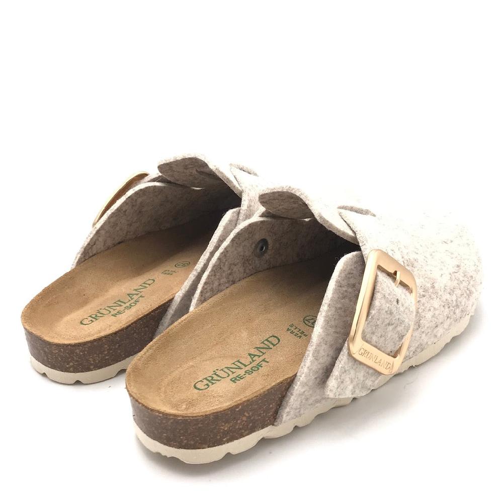 Zulian Calzature Ciabatta Sara in lana cotta marmo Nuovo
