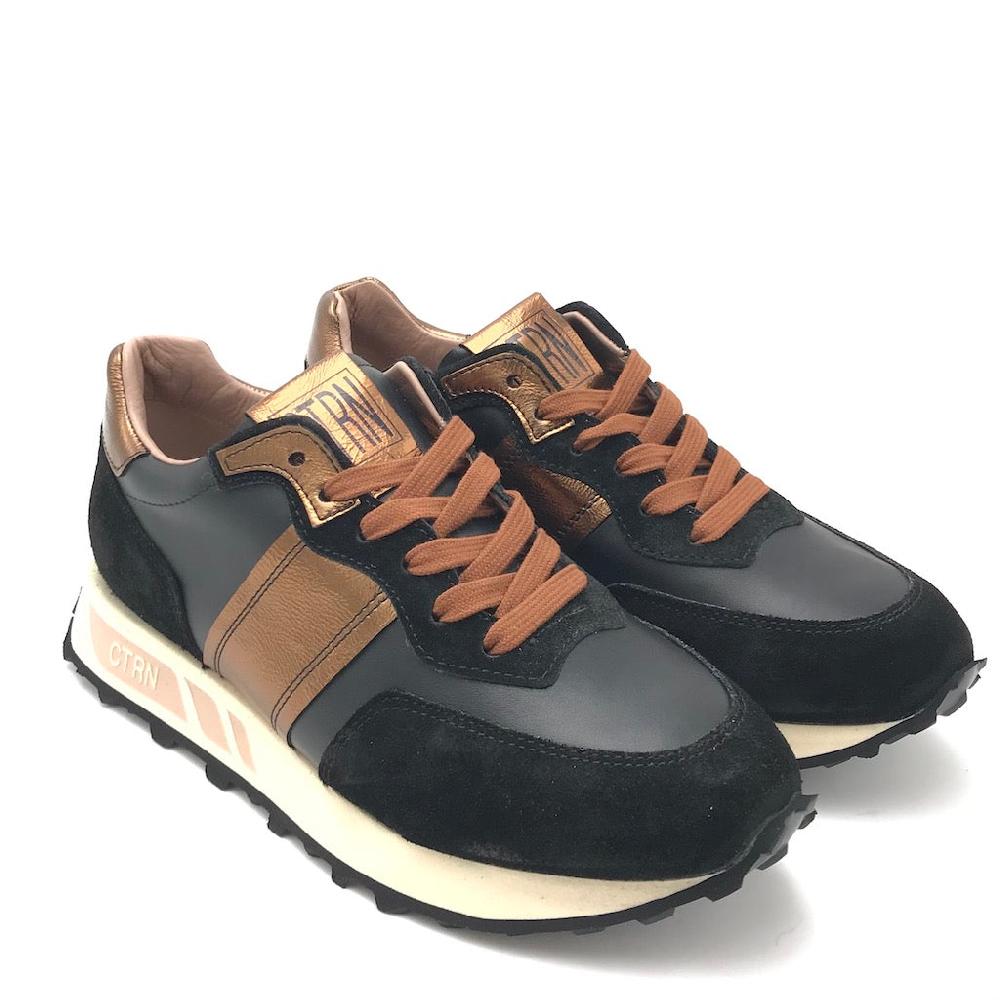 Zulian Calzature Sneakers running nero-bronzo Prezzo Ridotto