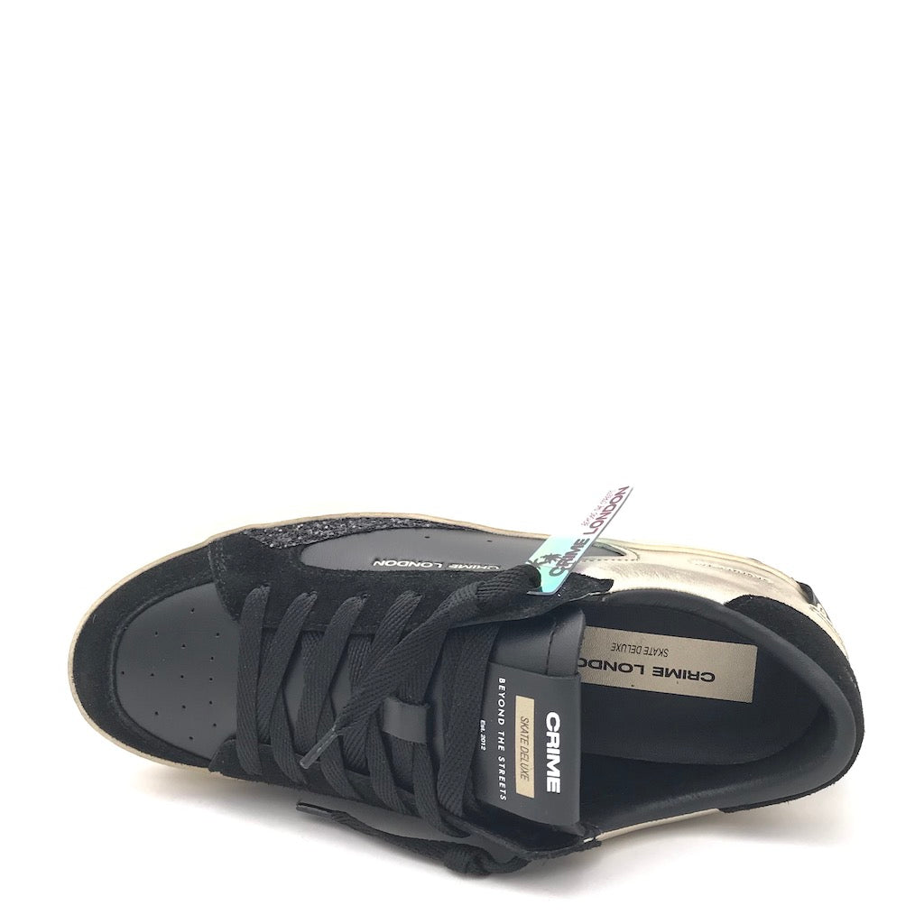 Zulian Calzature Sneakers SK8 Delux nera-oro Sconto