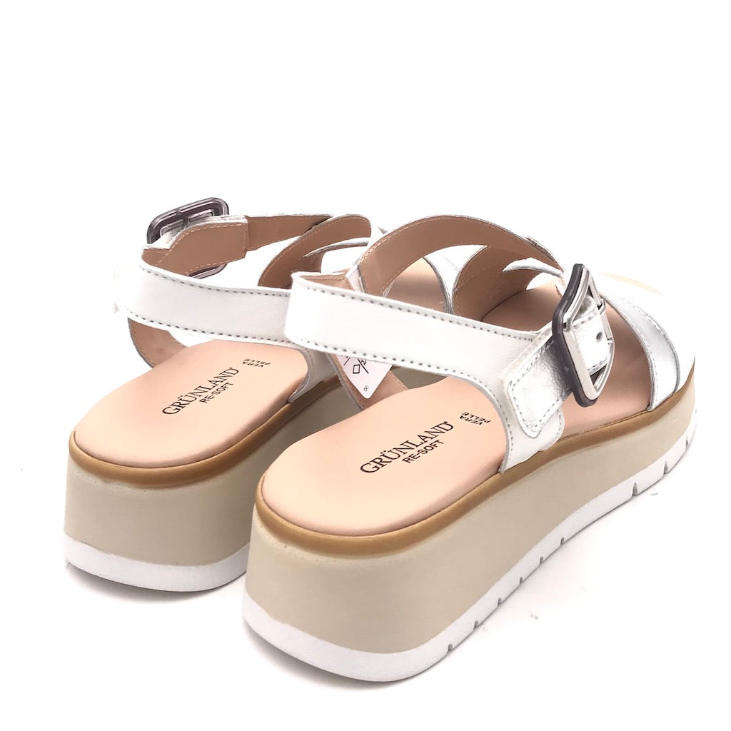 Zulian Calzature Sandalo Fasi bianco-argento Saldi