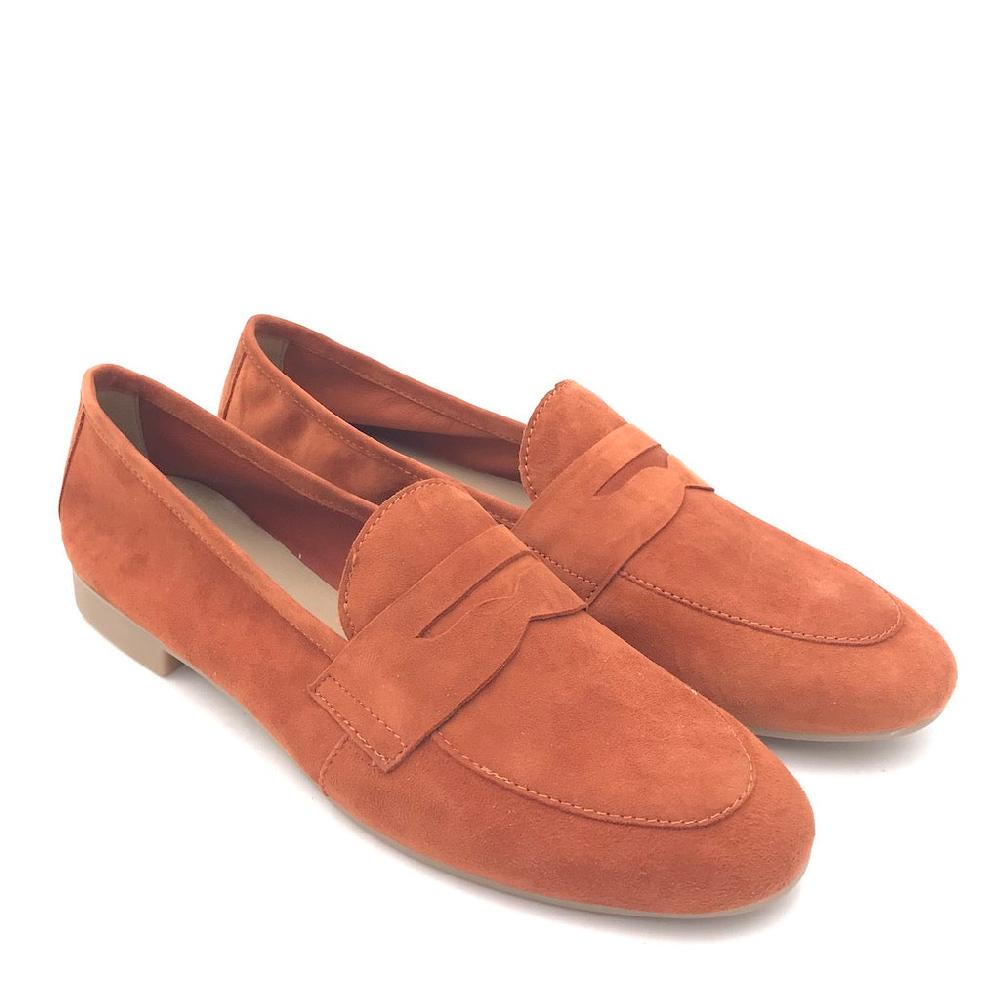 Zulian Calzature Mocassino Sixt velour ruggine Vendita Calda