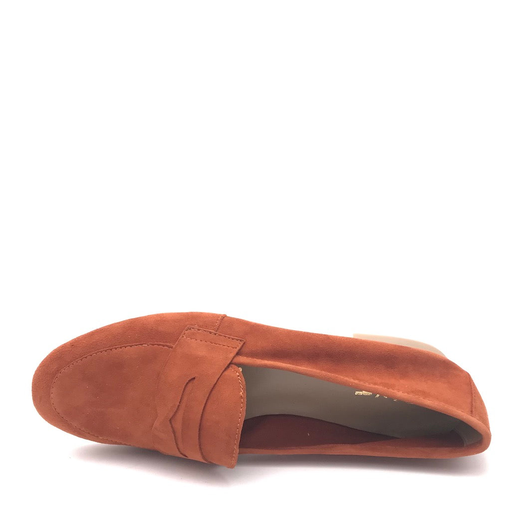Zulian Calzature Mocassino Sixt velour ruggine Vendita Calda