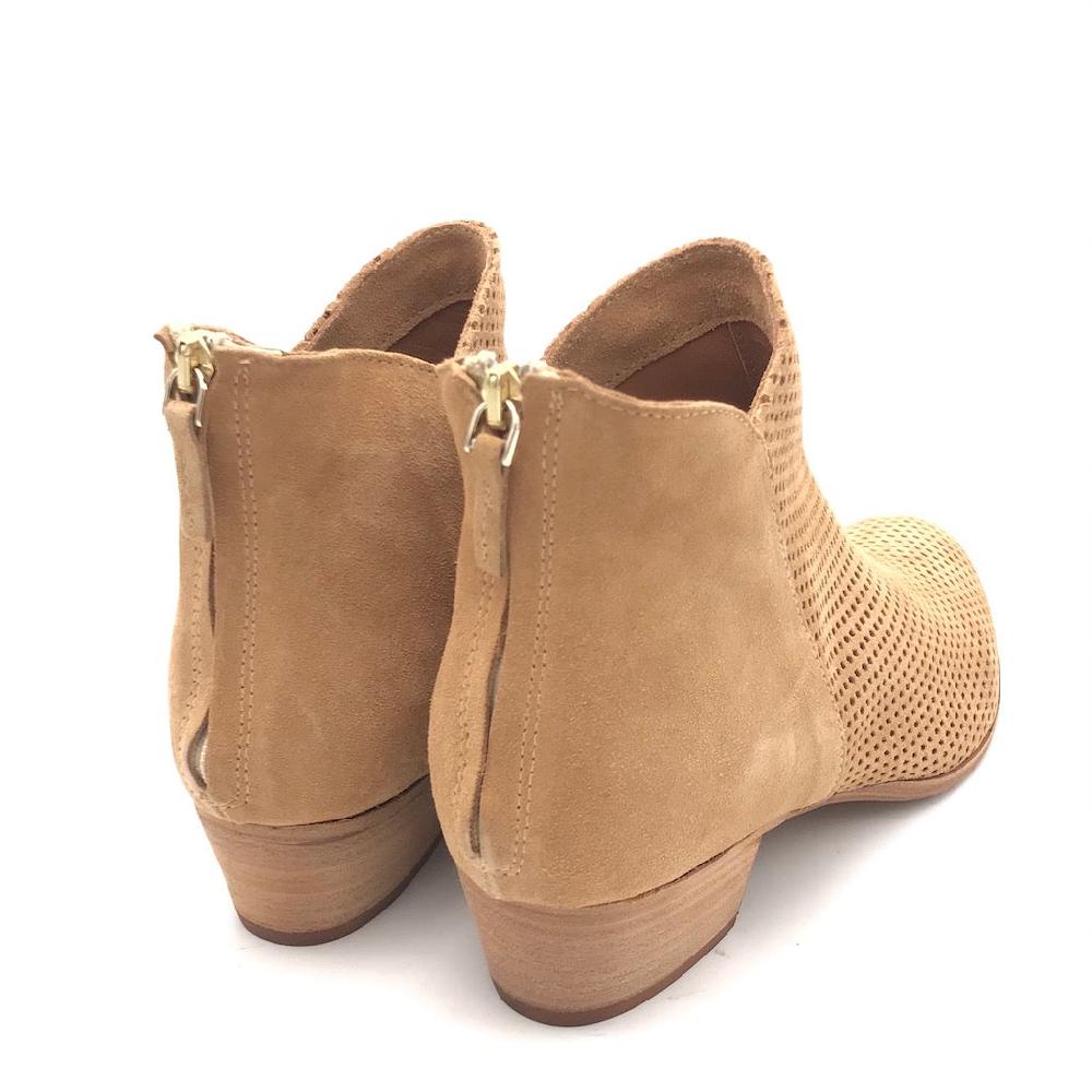 Zulian Calzature Tronchetto forato in crosta beige Vendita Economica