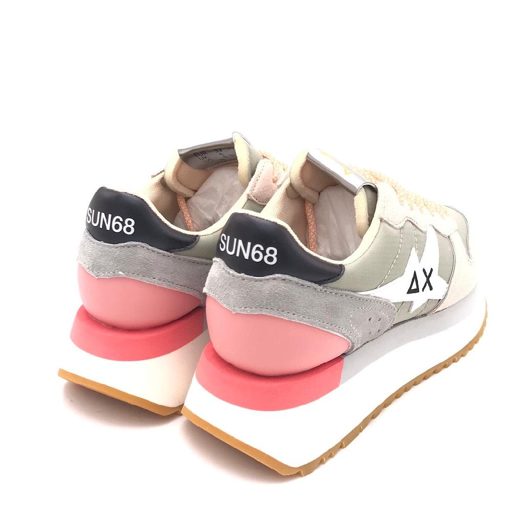 Zulian Calzature Sneakers Big Stargirl printed logo grigio chiaro Saldi Di Fabbrica