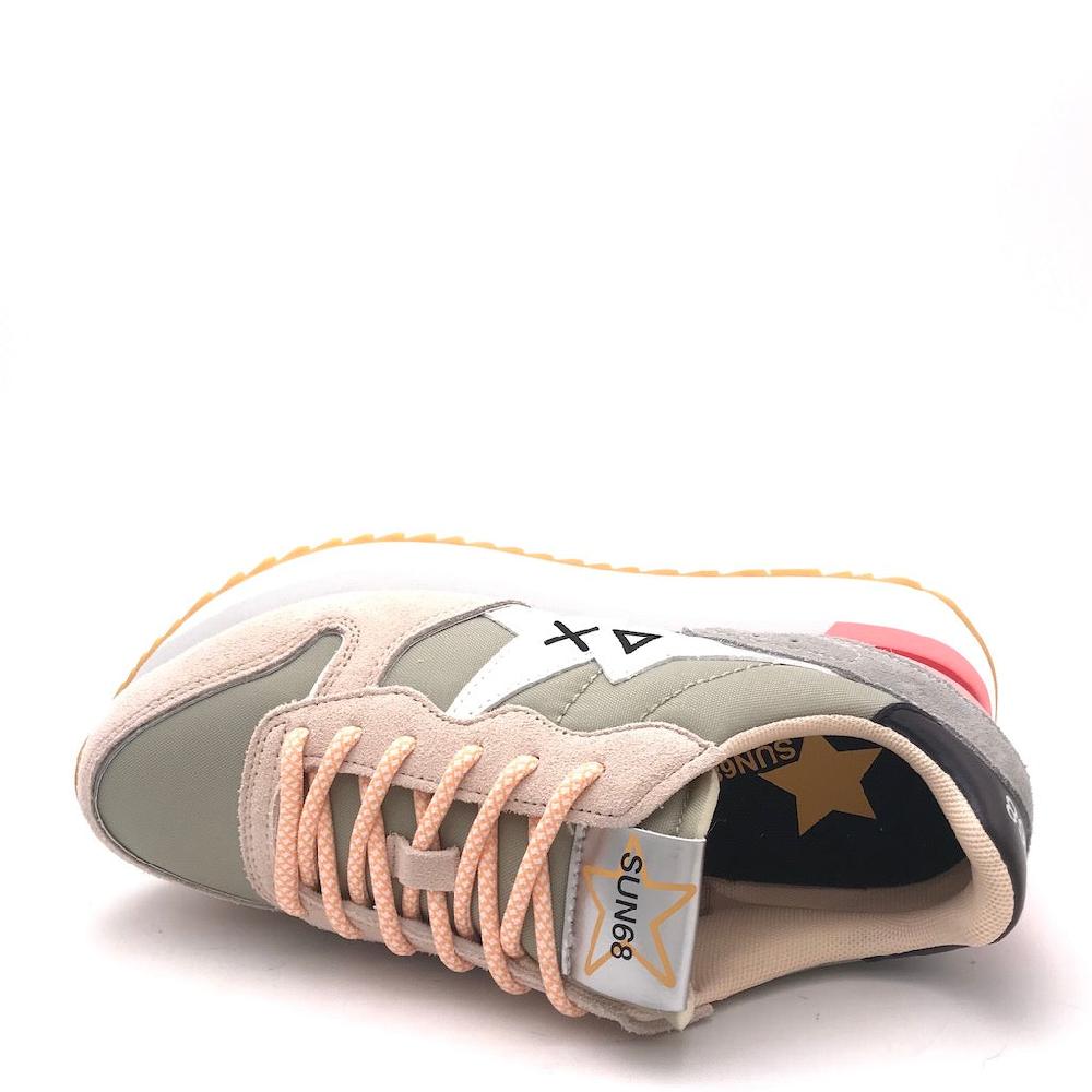 Zulian Calzature Sneakers Big Stargirl printed logo grigio chiaro Saldi Di Fabbrica