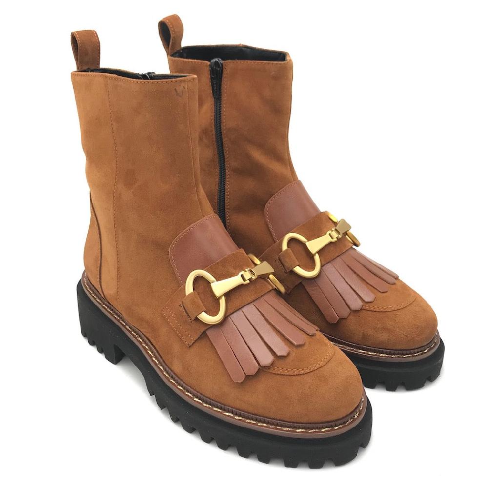 Zulian Calzature Tronchetto velour cuoio Offerta