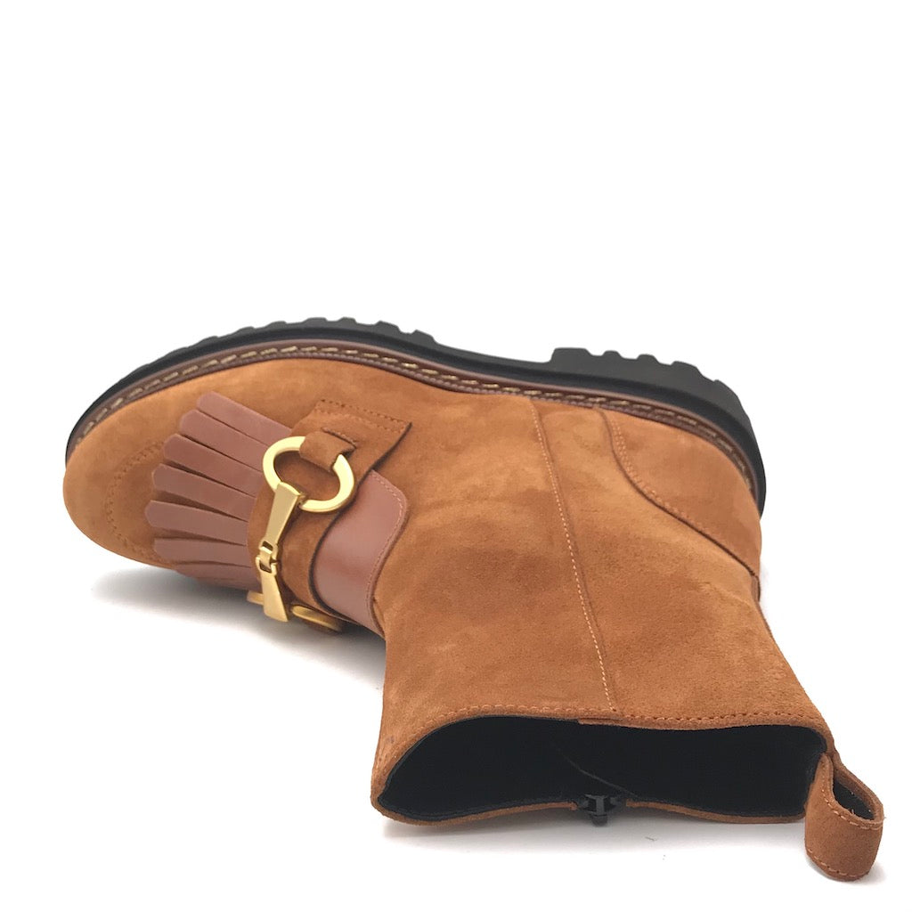 Zulian Calzature Tronchetto velour cuoio Offerta