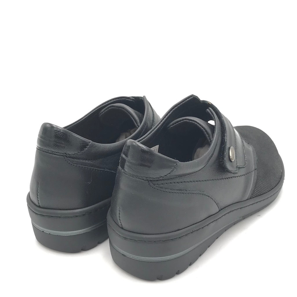 Zulian Calzature Scarpa Nile velcro nera Outlet