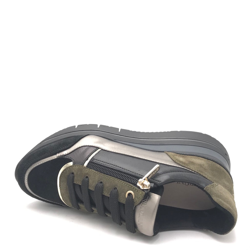 Zulian Calzature Sneakers Shaf oliva-multi In Vendita