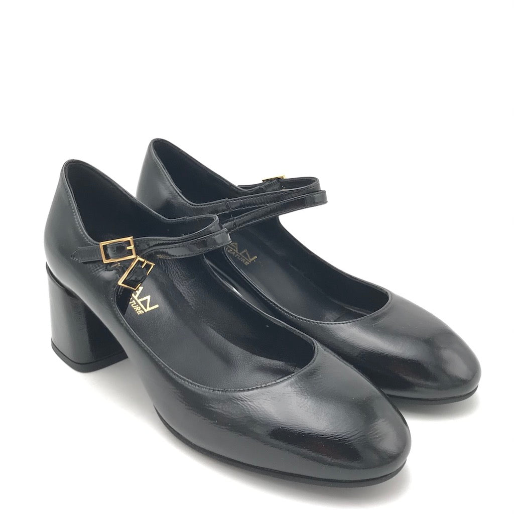 Zulian Calzature Scarpa Zar cinturino nera Saldi Di Fabbrica