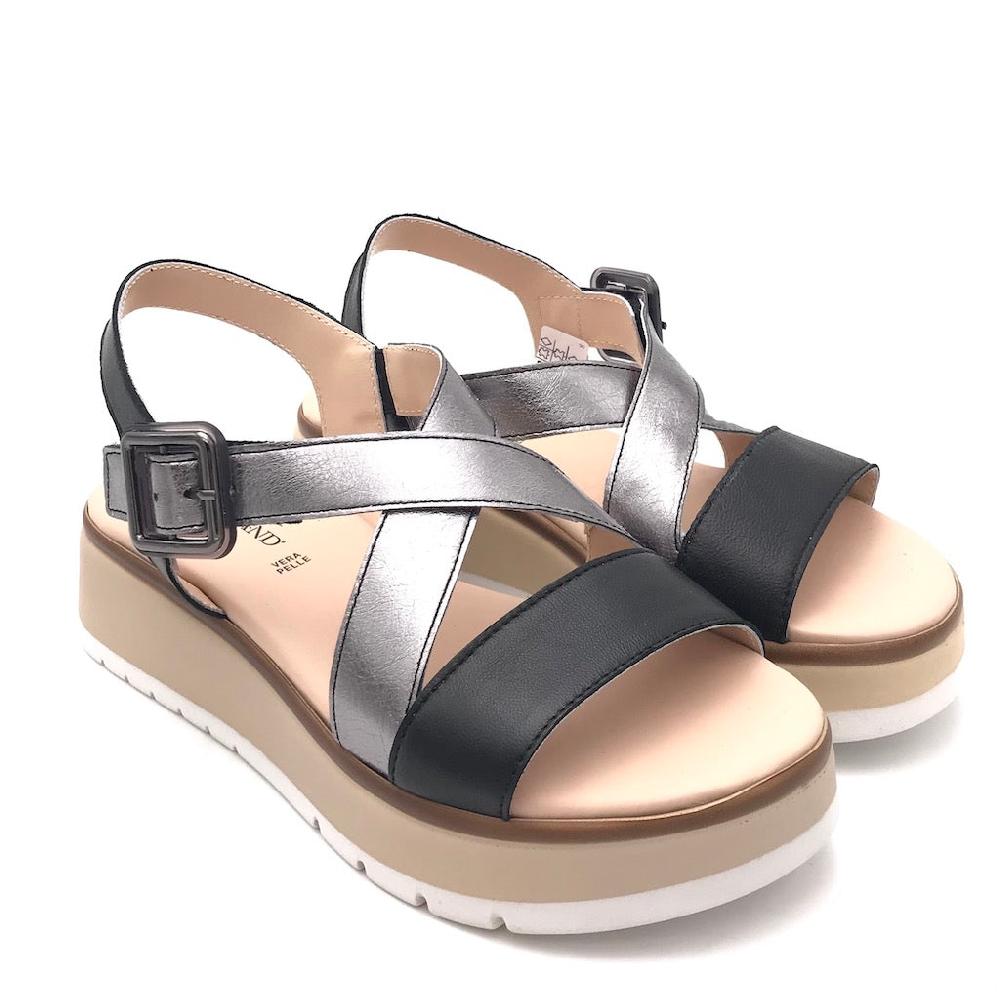Zulian Calzature Sandalo Fasi nero-fucile In Saldo