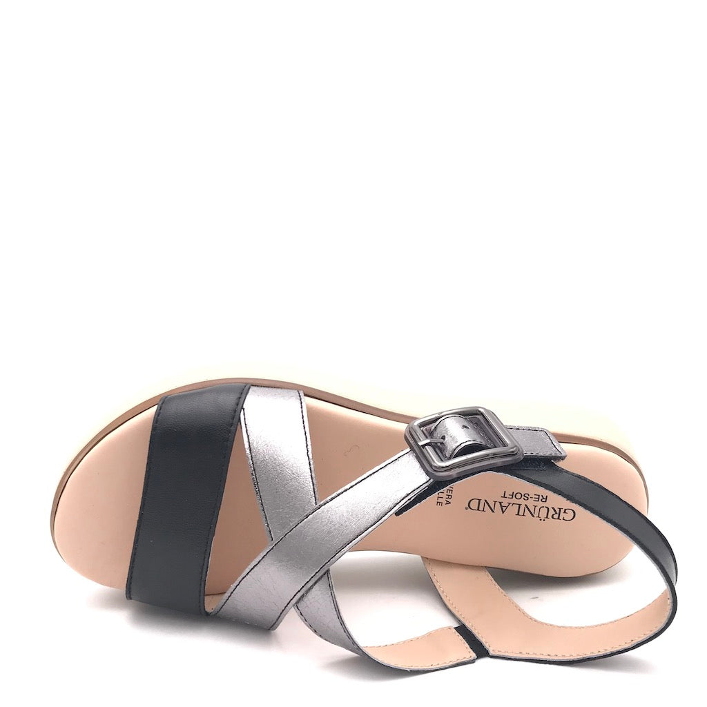 Zulian Calzature Sandalo Fasi nero-fucile In Saldo