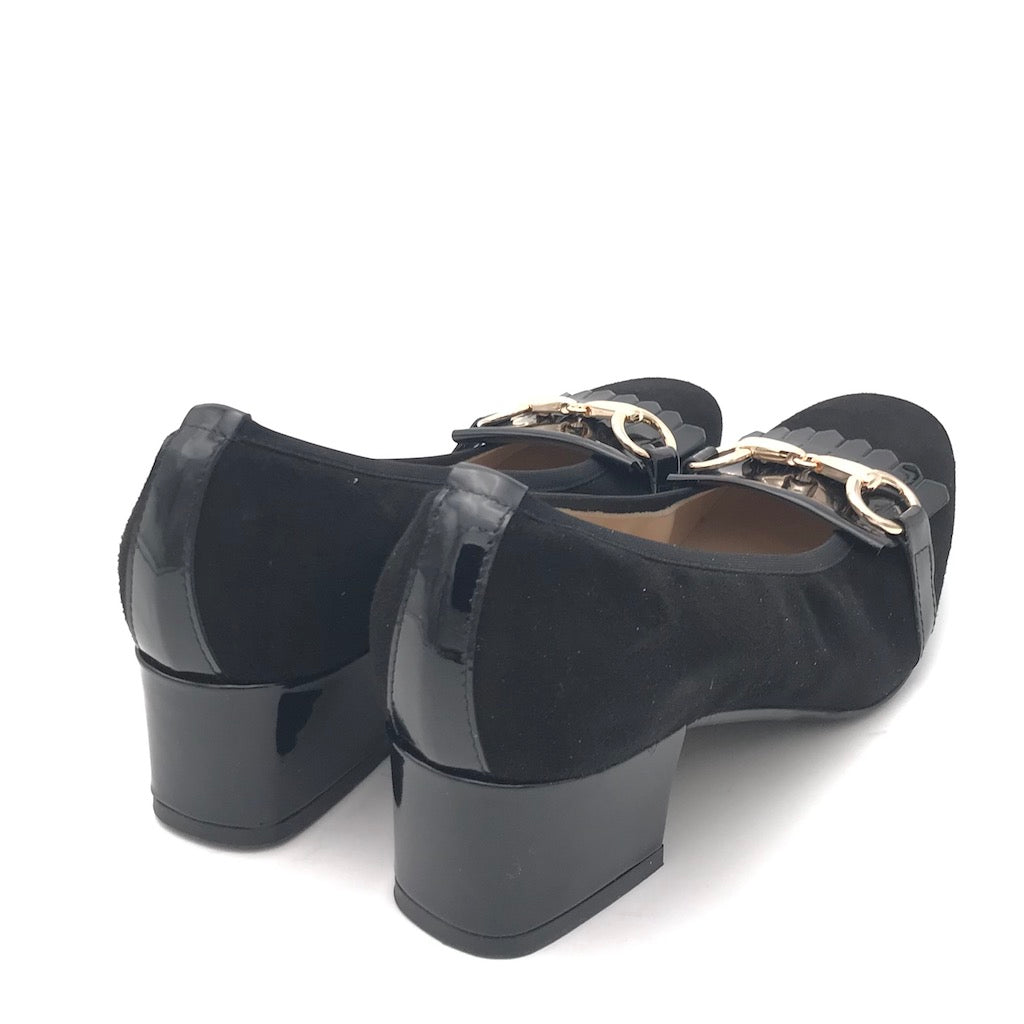 Zulian Calzature Scarpa in camoscio nero Italy