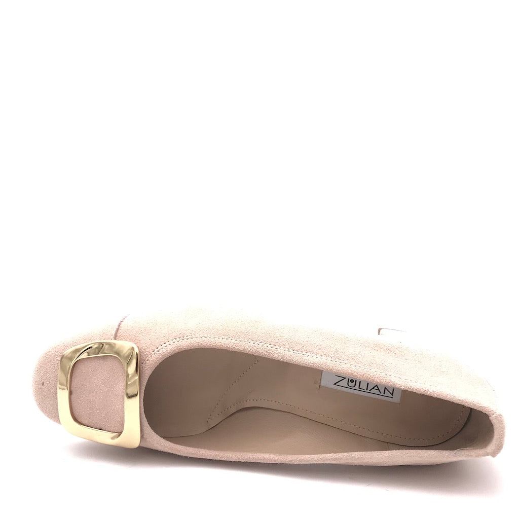 Zulian Calzature Ballerina in camoscio pesca Soddisfazione Garantita