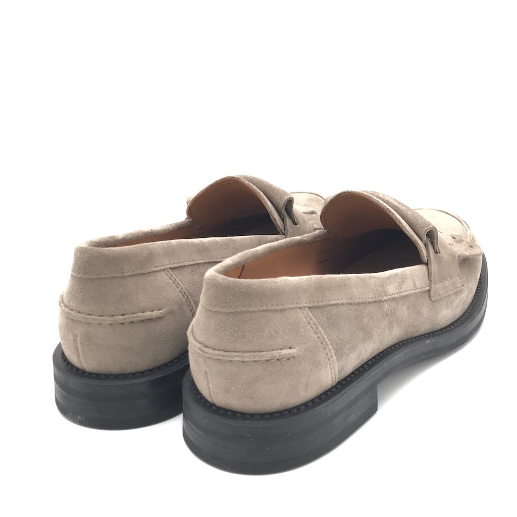 Zulian Calzature Mocassino frangia in crosta sand Outlet