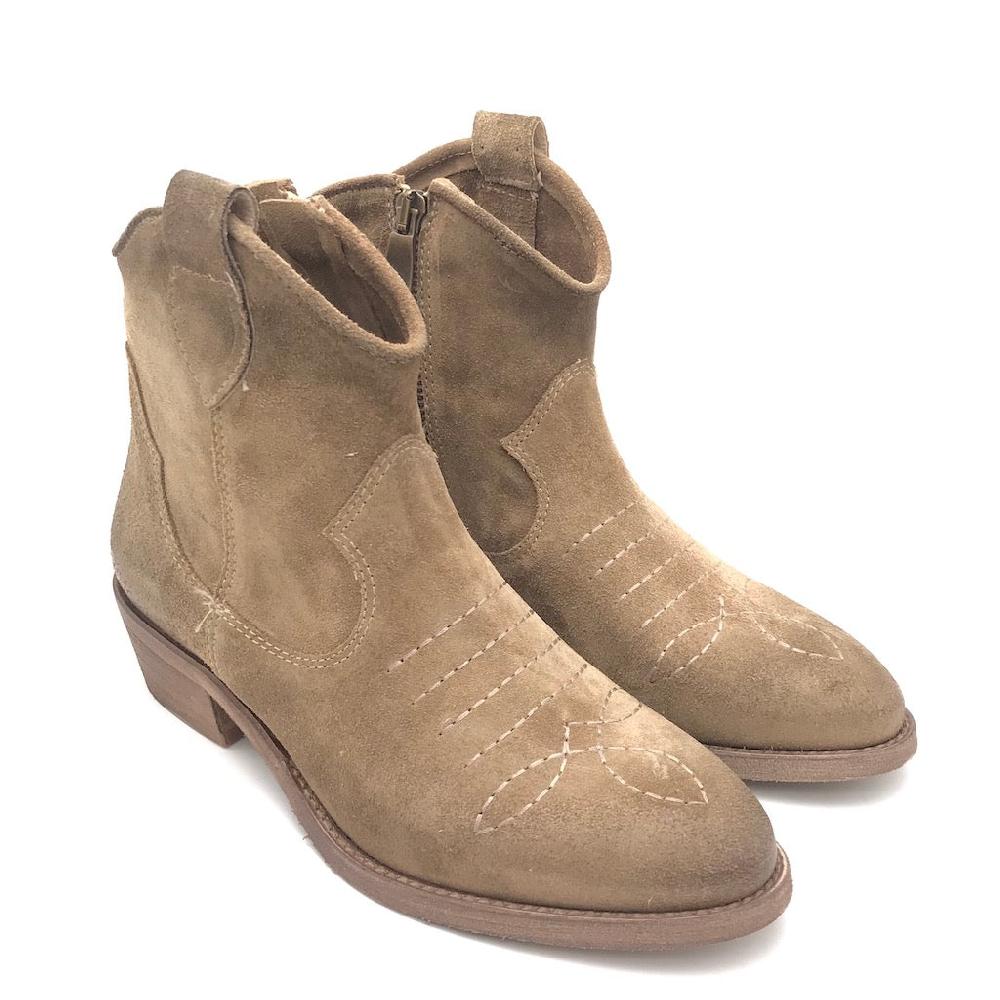 Zulian Calzature Texano in crosta tortora Offerte