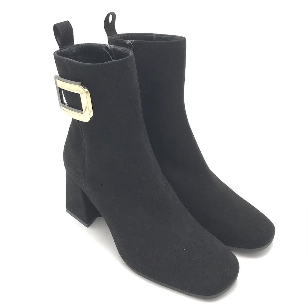 Zulian Calzature Tronchetto camoscio nero Nuova