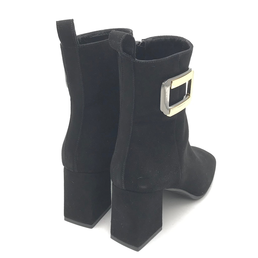 Zulian Calzature Tronchetto camoscio nero Nuova