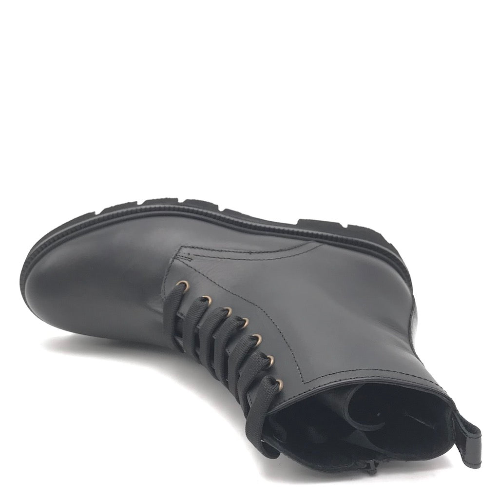 Zulian Calzature Anfibio in vitello nero Promozione temporanea