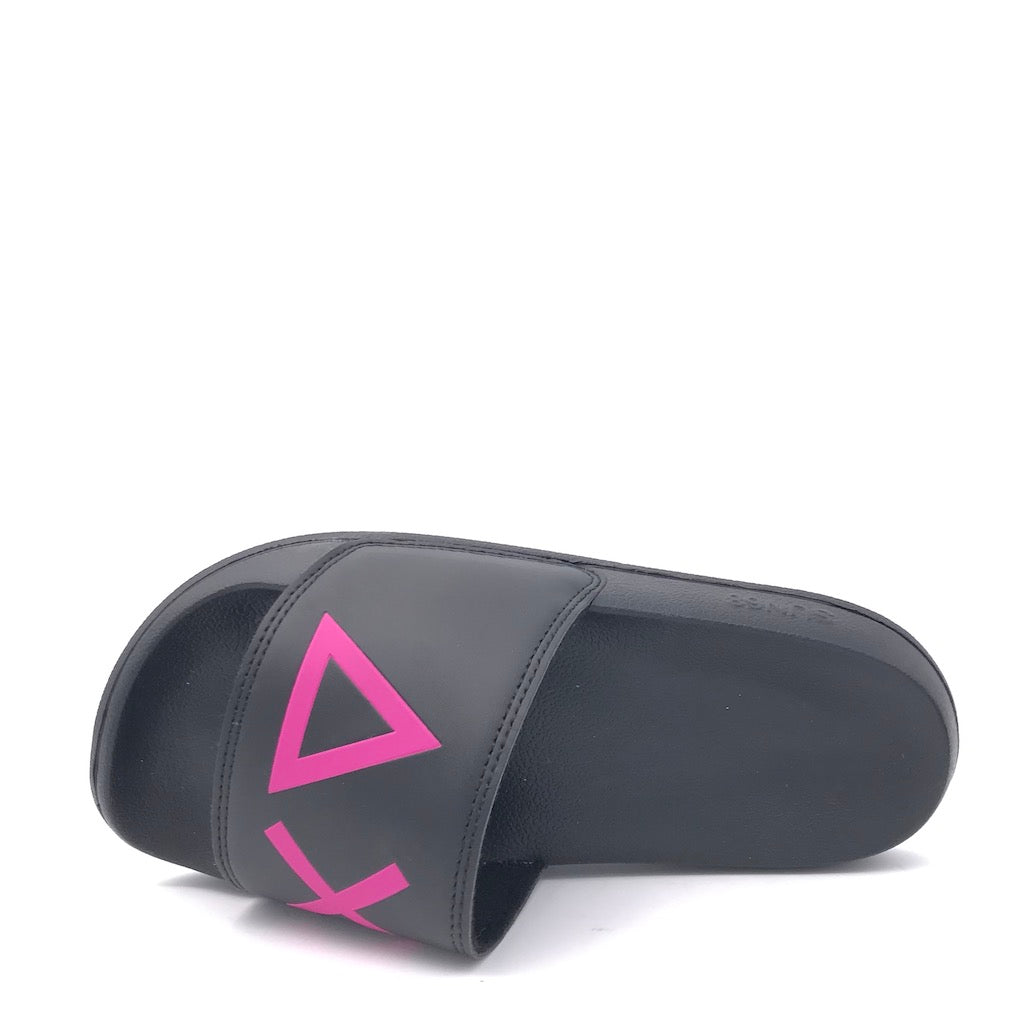 Zulian Calzature Ciabatta Slipper logo nera In Linea