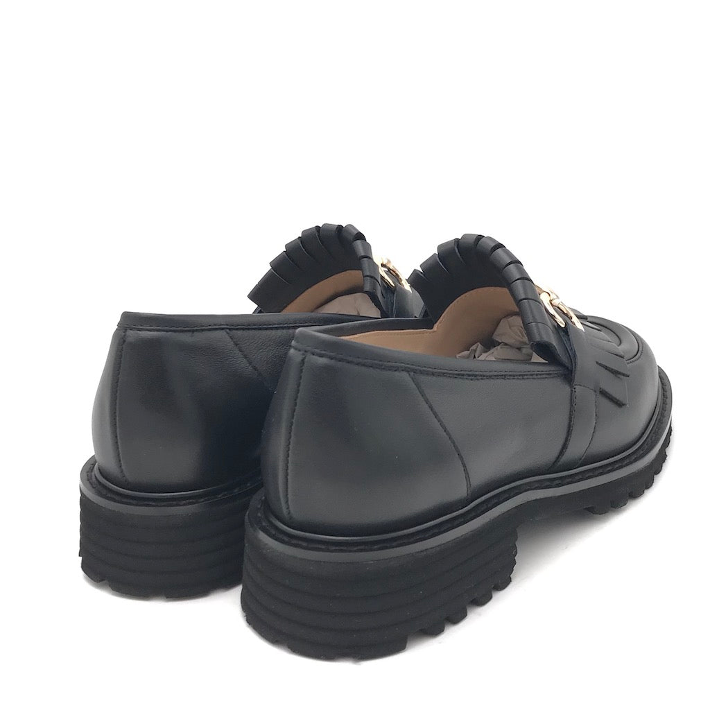 Zulian Calzature Mocassino Lina frangia nero Qualità Garantita