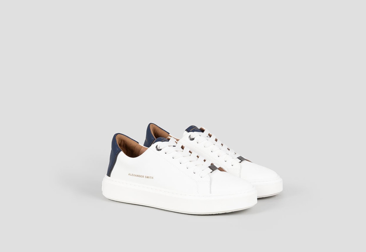 Alexander Smith LONDON MAN WHITE BLUE Nuovo