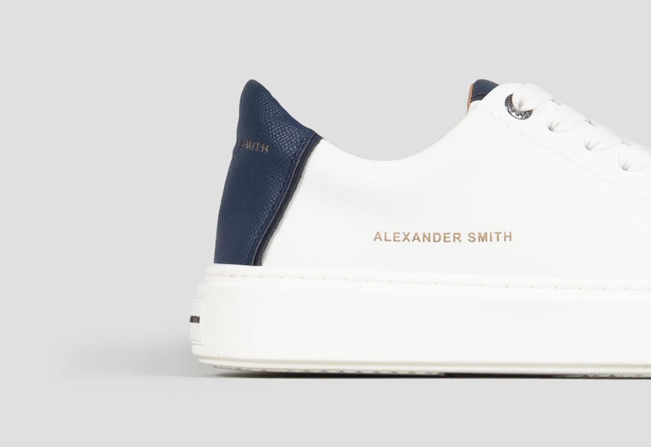 Alexander Smith LONDON MAN WHITE BLUE Nuovo