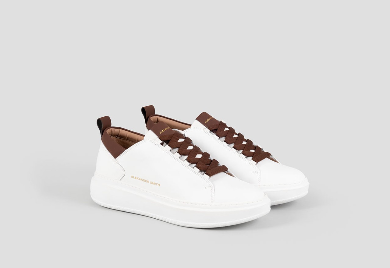 Alexander Smith WEMBLEY MAN WHITE BROWN Spedizione Gratuita