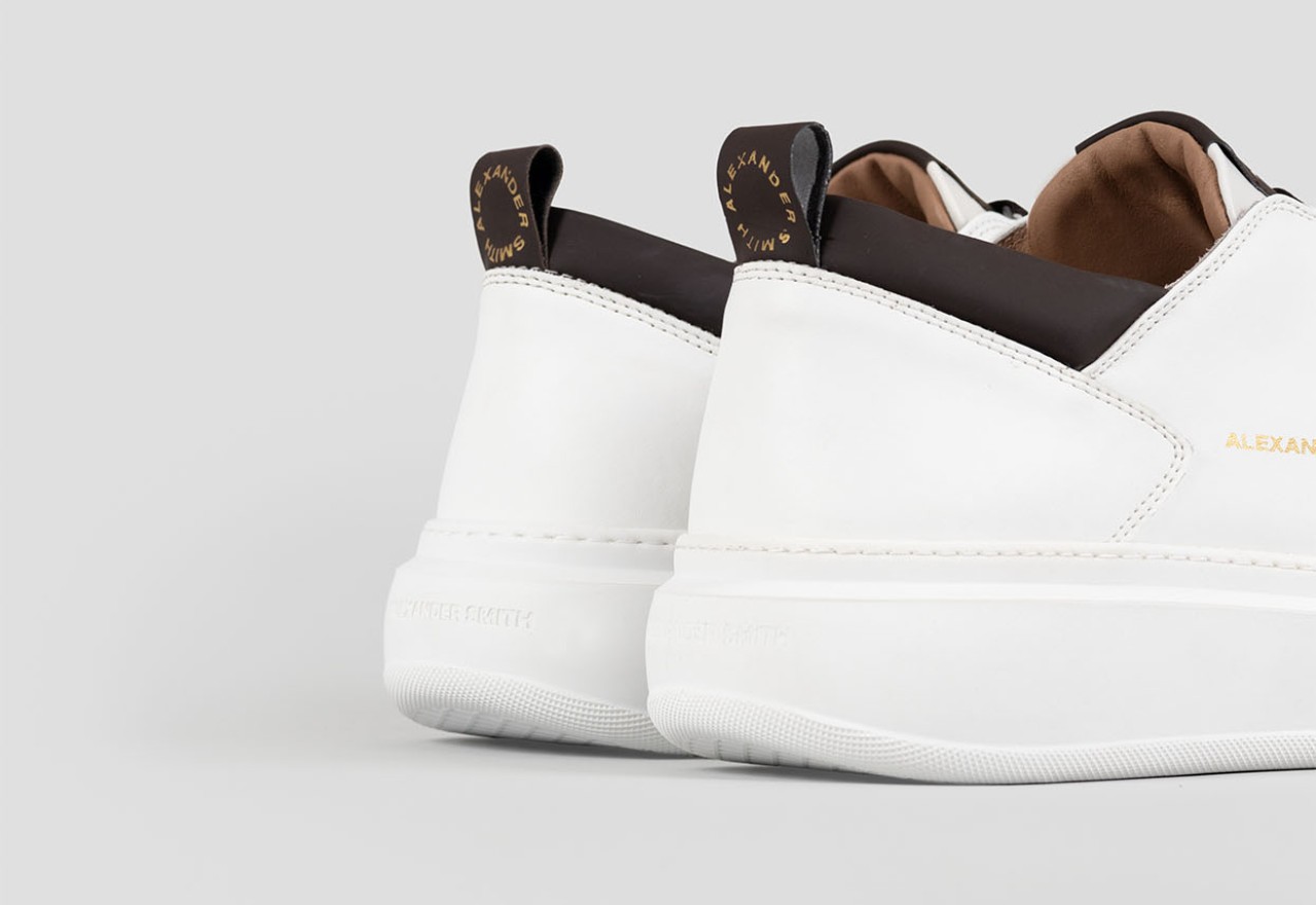 Alexander Smith WEMBLEY MAN WHITE DARK BROWN Soddisfazione Garantita