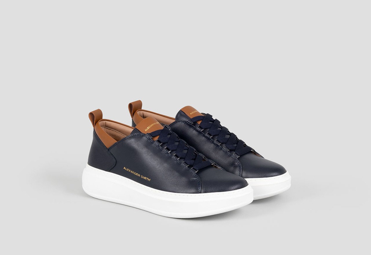 Alexander Smith WEMBLEY MAN BLUE DARK COGNAC Promozione Limitata