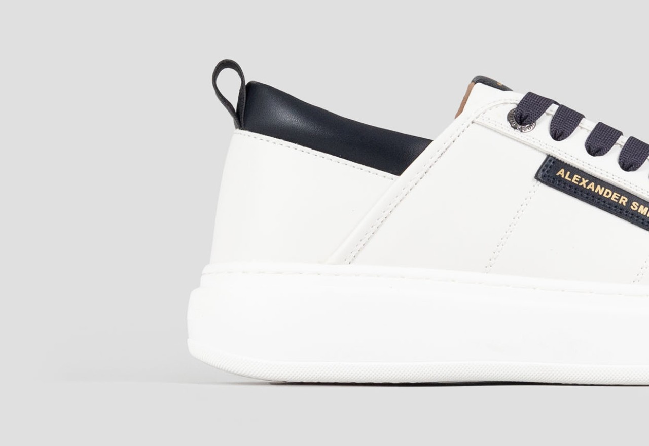 Alexander Smith ECO-WEMBLEY MAN WHITE BLUE Qualità