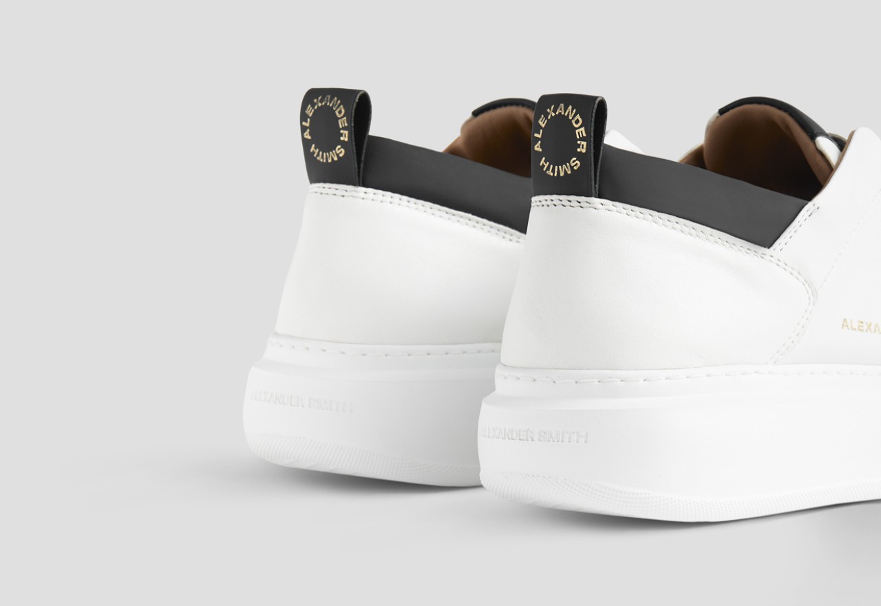 Alexander Smith WEMBLEY SLIP-ON MAN WHITE BLACK Novità