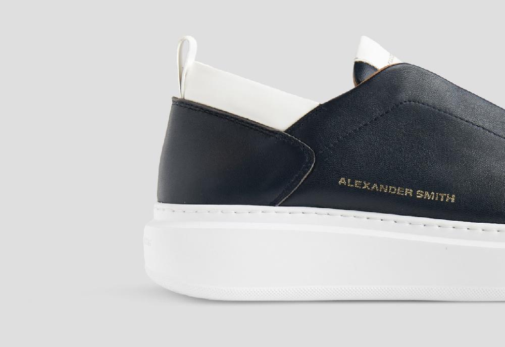 Alexander Smith WEMBLEY SLIP-ON MAN BLUE WHITE Presa