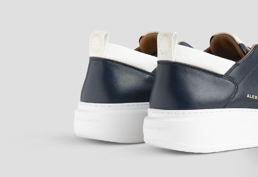 Alexander Smith WEMBLEY SLIP-ON MAN BLUE WHITE Presa