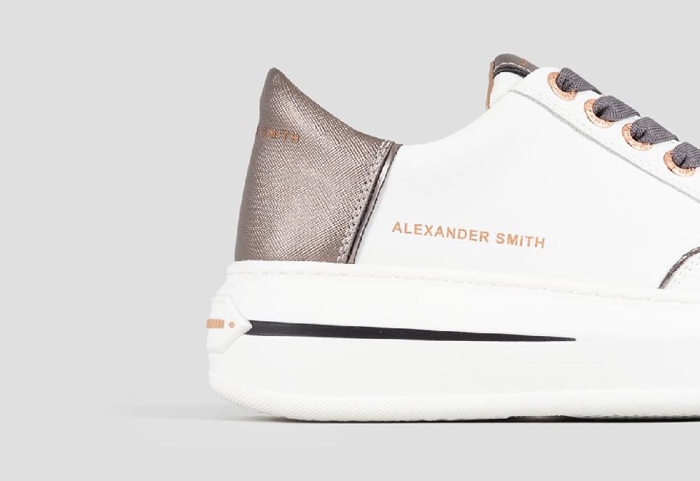 Alexander Smith LANCASTER WOMAN WHITE DARK SILVER In Vendita