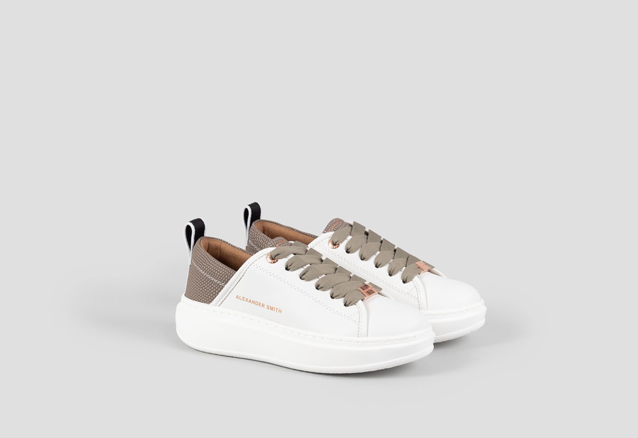 Alexander Smith ECO-WEMBLEY WOMAN WHITE GREEN Sottocosto
